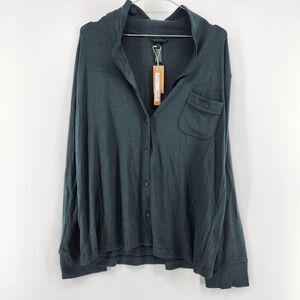 Skims Medium Cyprus Green Soft Lounge Rib Sleep Set NWT